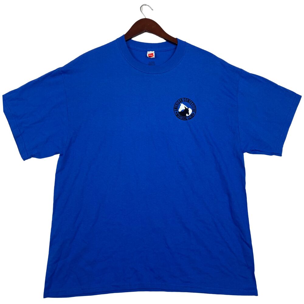 Hanes Triple Crown Showdown Horse Show T Shirt Mens XL Blue San Diego Vegas AZ